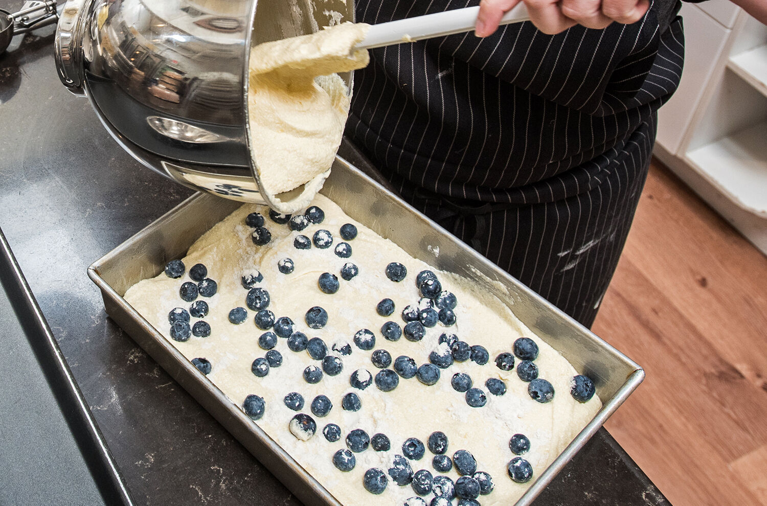 Lemon blueberry bar prep